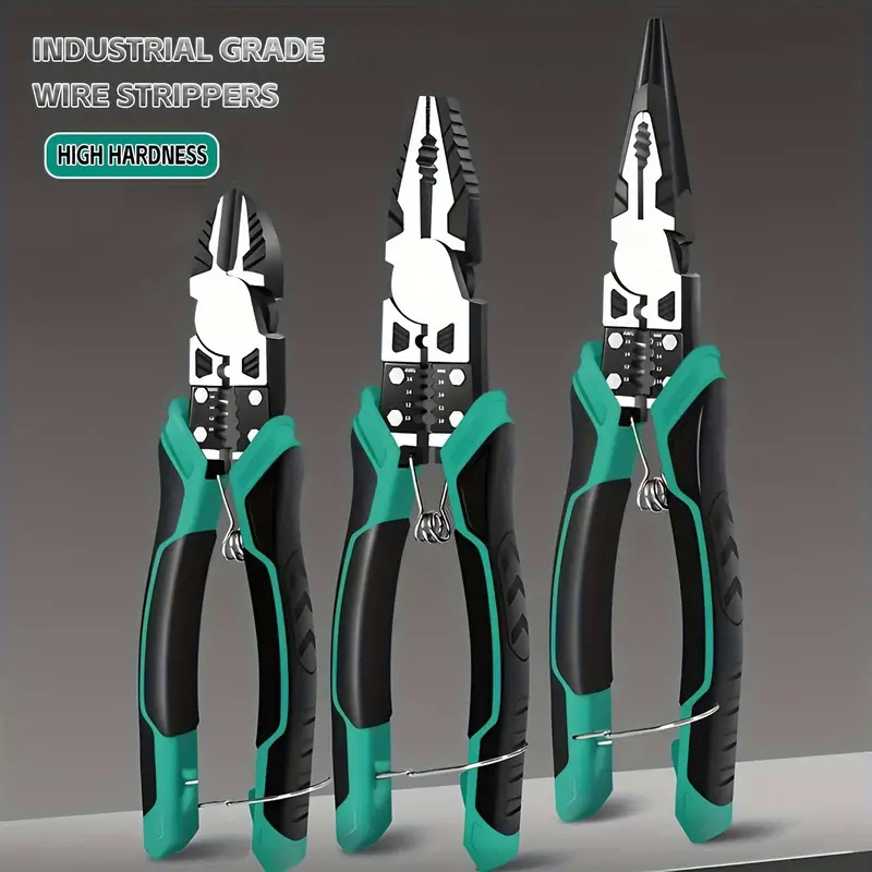 Power Tools Germany - 多機能斜めペンチハードウェアワイヤーカッタープロの電気技師アンチスリップ耐久性のあるユニバーサル修復ツールプライヤー