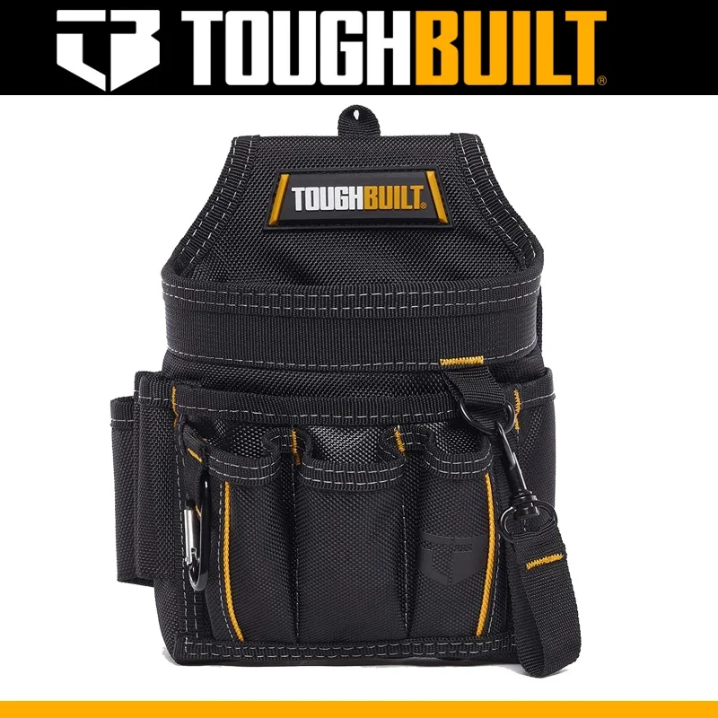 Power Tools Band - TOUGHBUILT-229電気技師ポーチ、耐摩耗性、ポータブル、ソフトパッド入りウエストベルト、ショルダーストラップ、ツールボックスバッグ