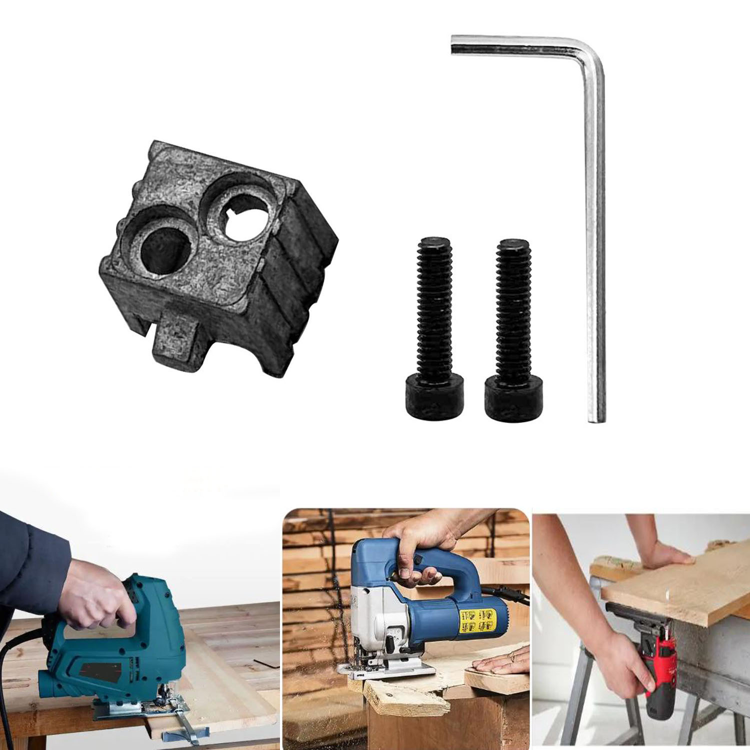 Power Tools Types - ジグソー用スクリューチャッククランプ 55 タイプ用往復鋸ヘッドロックホルダー金属交換部品電動工具切断アクセサリー