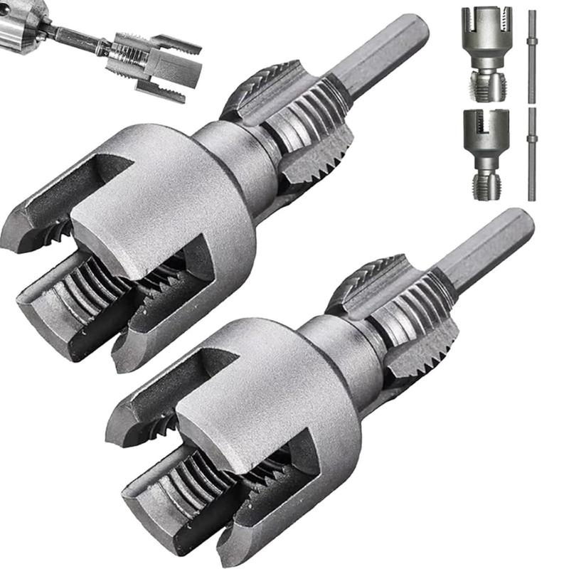 1セットパイプねじ切り工具一体型内外管ねじ切り工具電動ドリル - Power Tools Spare Parts のレビューと価格