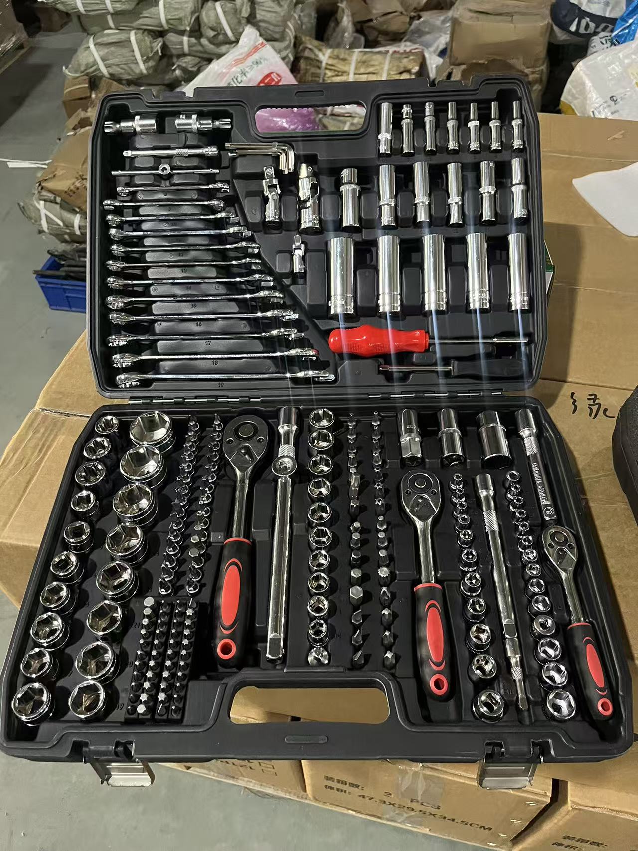 216ピースDIY自動車修理ツールキット、ハンドパワーソース - Power Tools Garden のレビューと価格