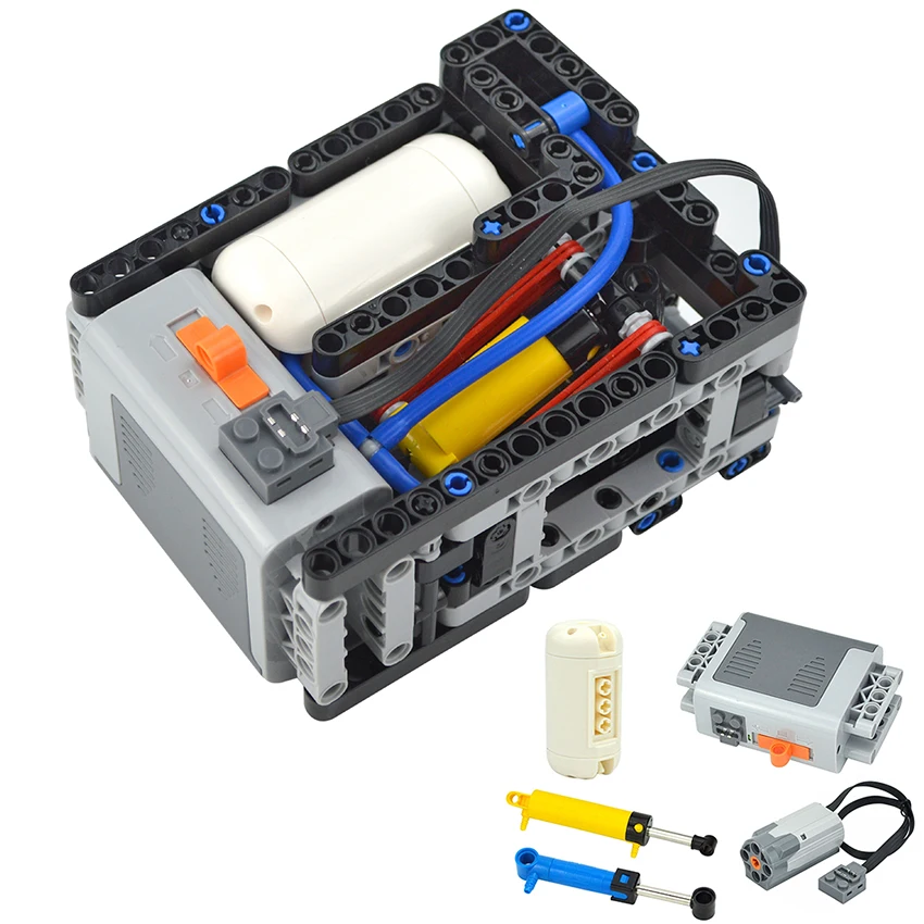 自動電気圧縮機ビルディングブロック,空気圧エアタンクロボット - Power Tools Lego のレビューと価格