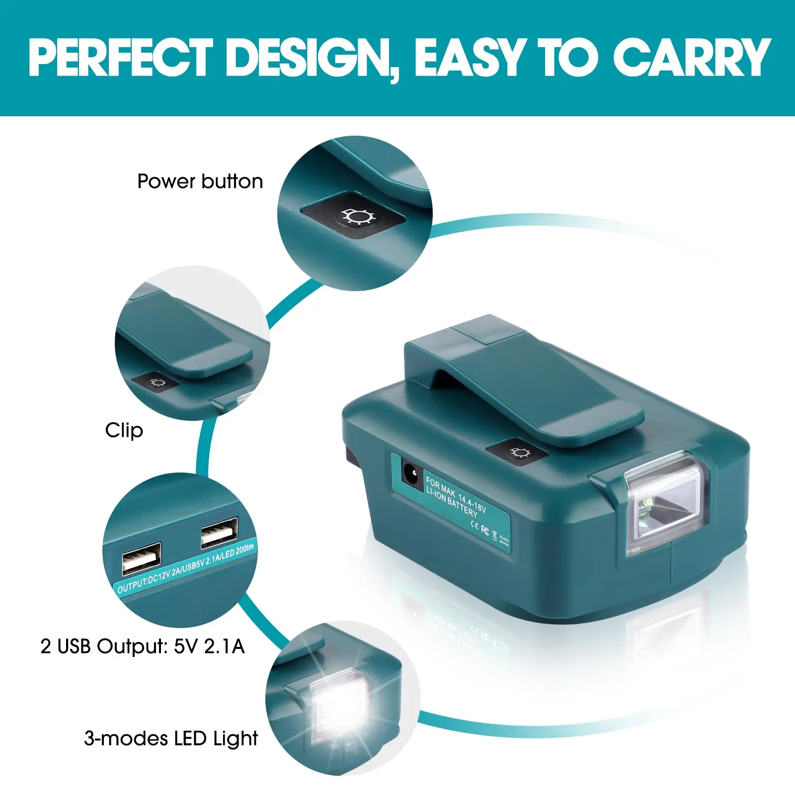 マキタ LED ライト用 Type-c+USB 付きライト付 - Power Tools Types のレビューと価格
