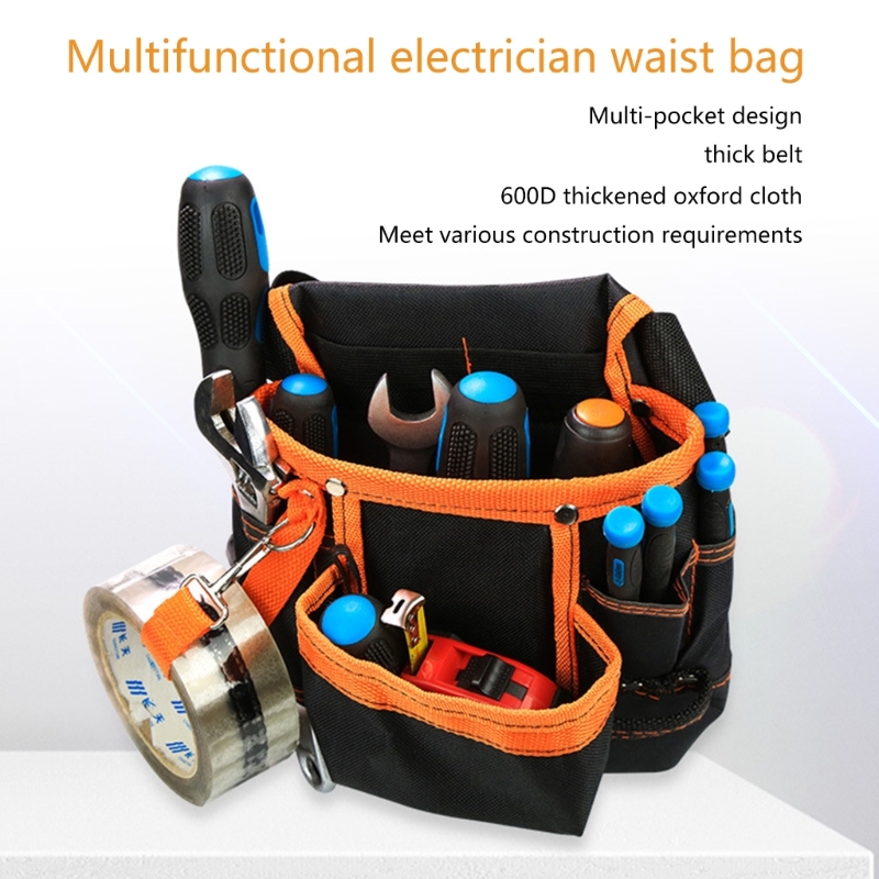 8ポケット電気技師ウエストバッグ600doxfordクロスツ - Power Tools Band のレビューと価格