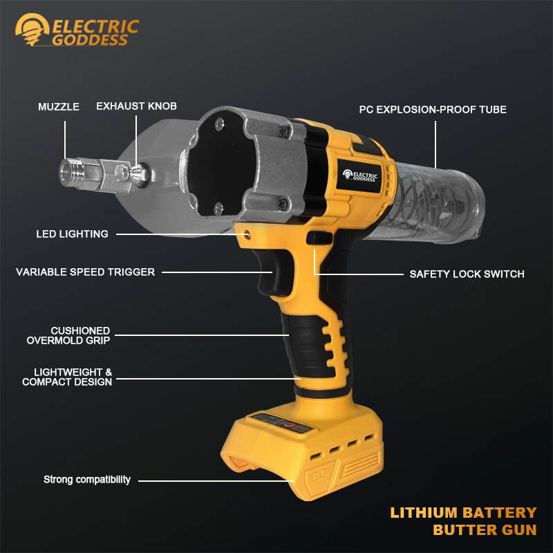 デウォルト用電動グリースガン,LEDオイルインジェクター,脂 - Power Tools Equipment のレビューと価格