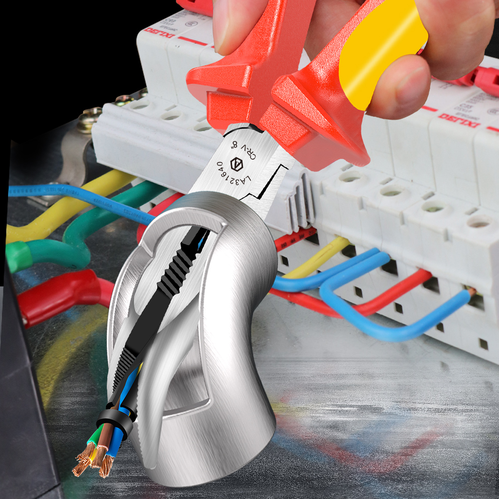 絶縁曲先ニードルノーズプライヤー Cr-V ワイヤーカッター - Power Tools Germany のレビューと価格