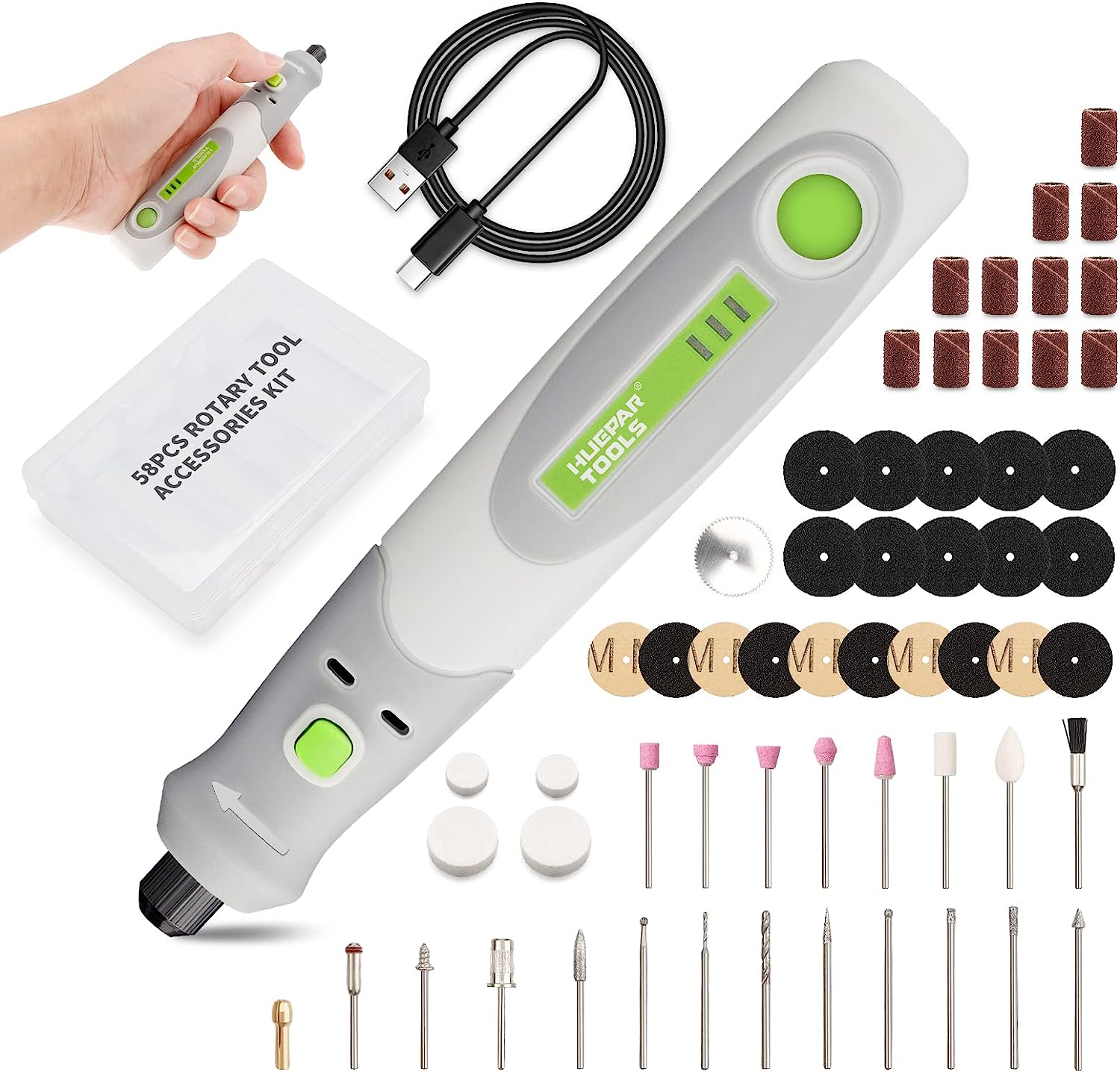 電気ドリルダイグラインダー彫刻ポリッシャー 4V ミニコード - Power Tools Spare Parts のレビューと価格
