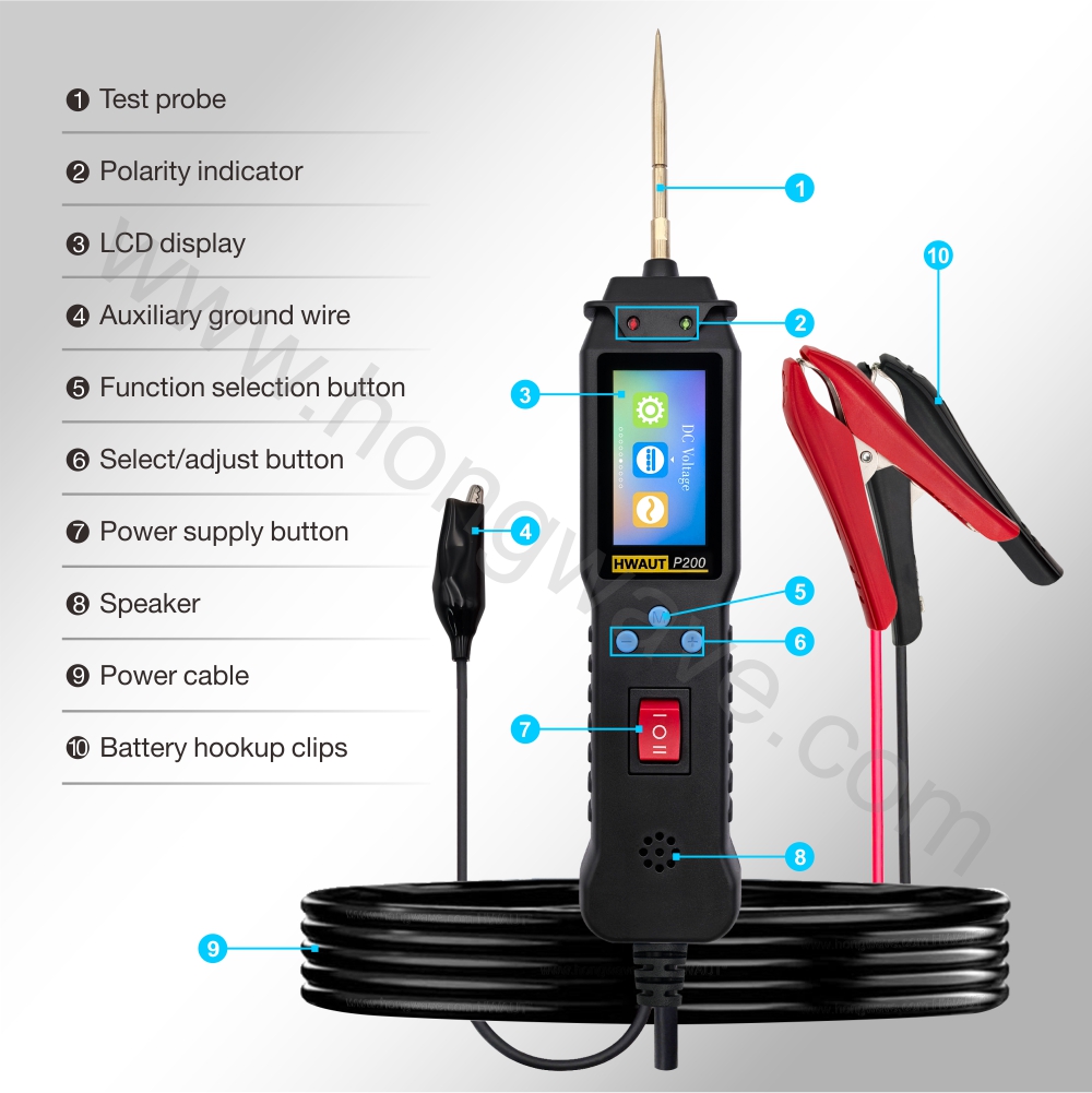 HWAUT P200スマートカーサーキットテスター 2mスキ - Power Tools Japan のレビューと価格